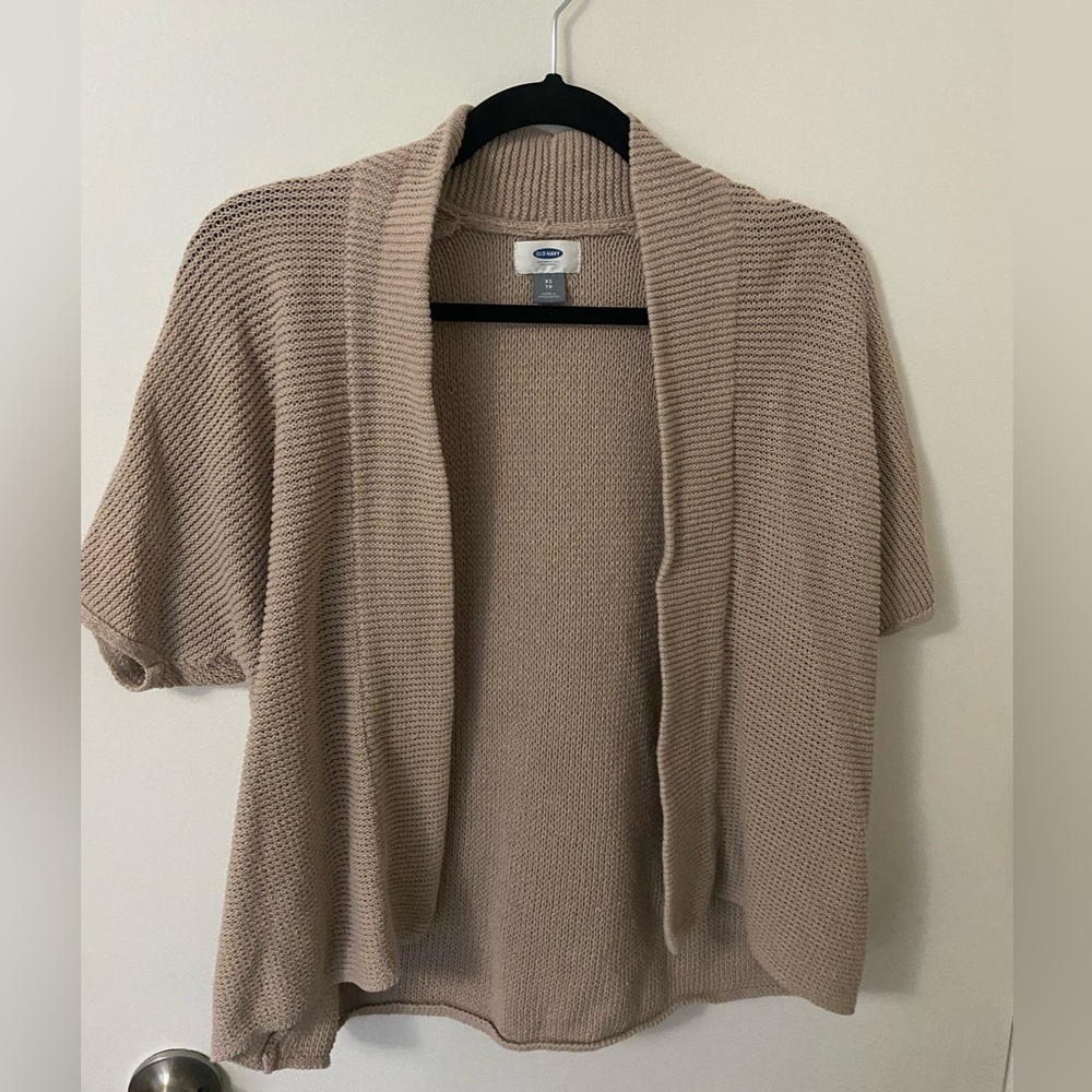 Old Navy Women’s Short Sleeve Tan Cardigan - XS